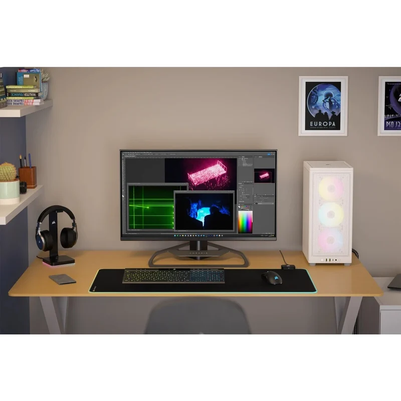Corsair iCue 2000D RGB Airflow Mini-ITX PC Case (White)