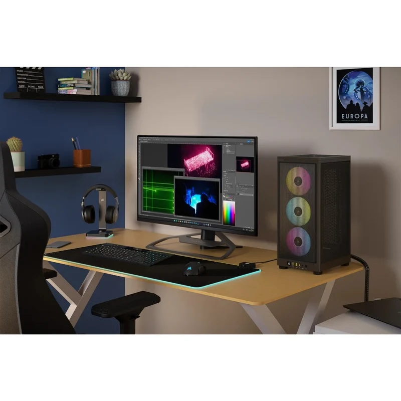Corsair iCue 2000D RGB Airflow Mini-ITX PC Case (Black)