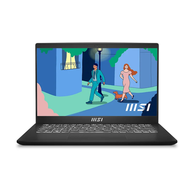 MSI Modern 14 C11M-200PH Laptop (Classic Black) | 14" FHD (1920*1080) | i7 1195G7 | 16GB RAM | 512GB SSD | Iris Xe Graphics | Windows 11 Home | MSI Sleeve Bag