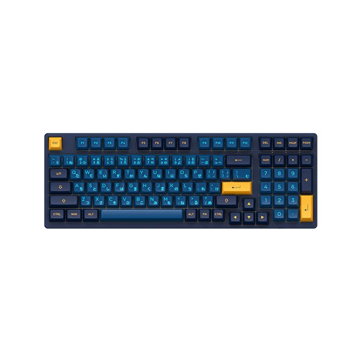 Akko 3098 Macaw Hiragana Version RGB Full Size Hot-Swappable Mechanical Keyboard (Akko CS Lavender Purple)