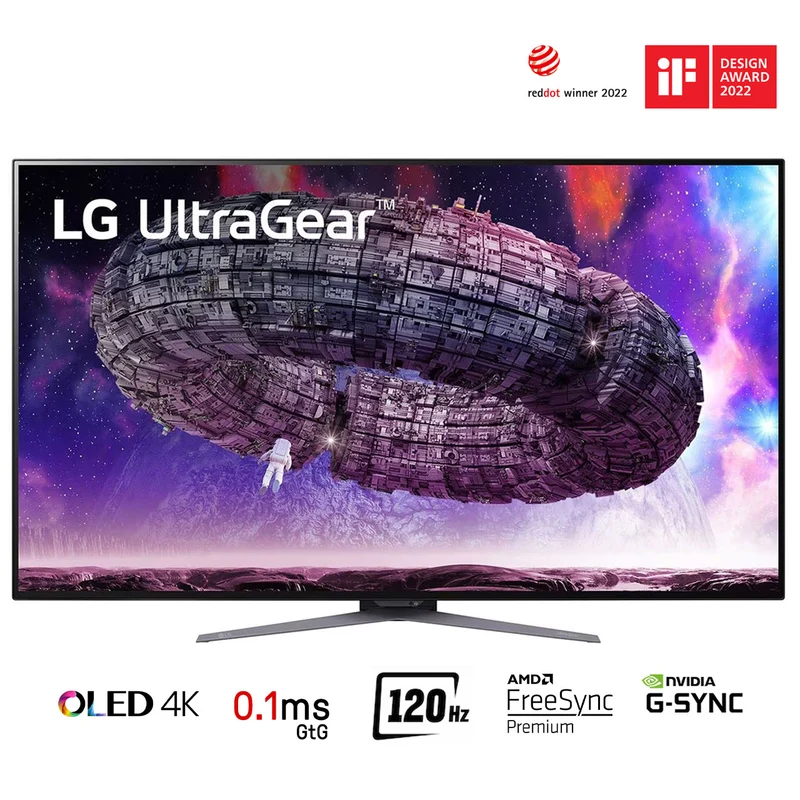 LG 48GQ900-B 48" UltraGear 4K HDR UHD 120Hz (O/C 138Hz) OLED w/ Anti-Glare Low Reflection 0.1MS Response Time & G-Sync Compatible Gaming Monitor