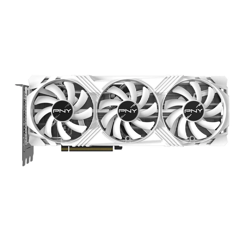 PNY GeForce RTX 4070 Ti 12GB LED Verto Triple Fan GDDR6X PCIE 4.0 Graphics Card (White) (VCG4070T12TFWXPB1)