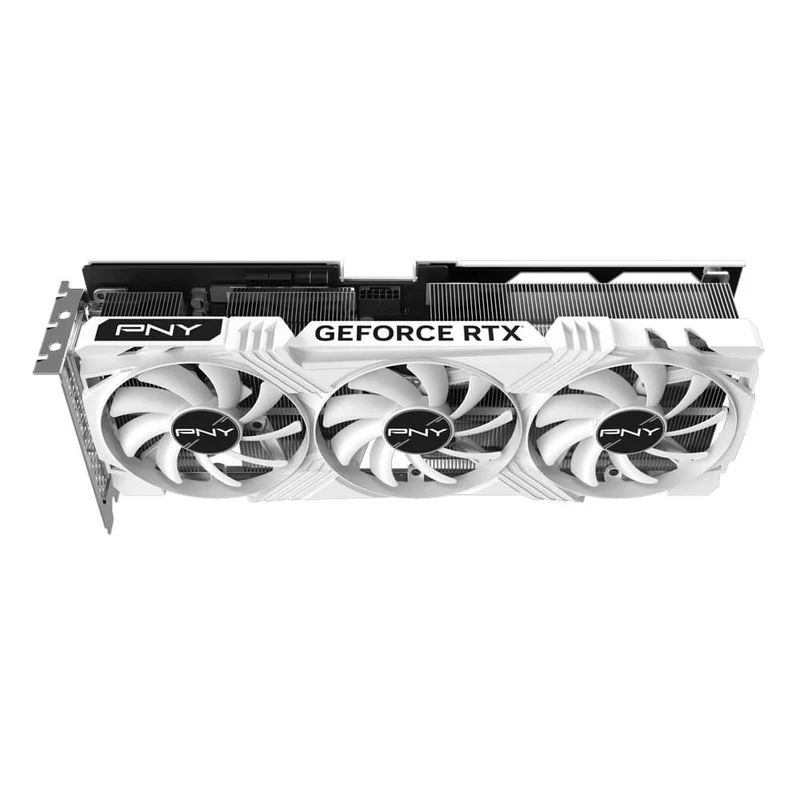 PNY GeForce RTX 4070 Ti 12GB LED Verto Triple Fan GDDR6X PCIE 4.0 Graphics Card (White) (VCG4070T12TFWXPB1)