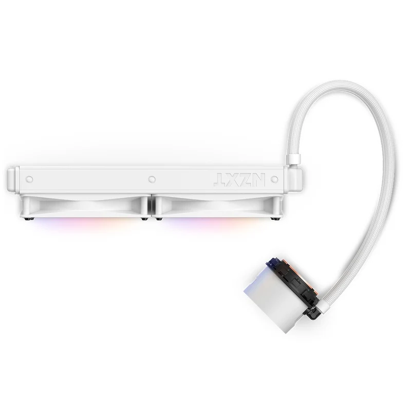 NZXT Kraken 280 RGB 280MM AIO Liquid Cooler With LCD Display & RGB Fans (Matte White) (RL-KR280-W1)