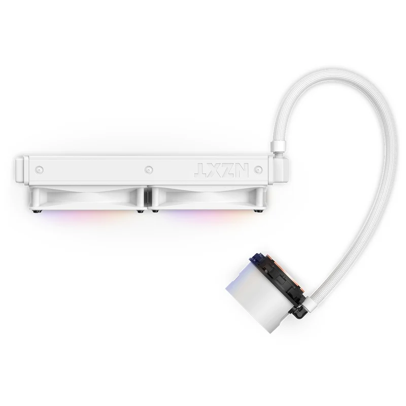 NZXT Kraken 240 RGB 240MM AIO Liquid Cooler With LCD Display & RGB Fans (Matte White) (RL-KR240-W1)