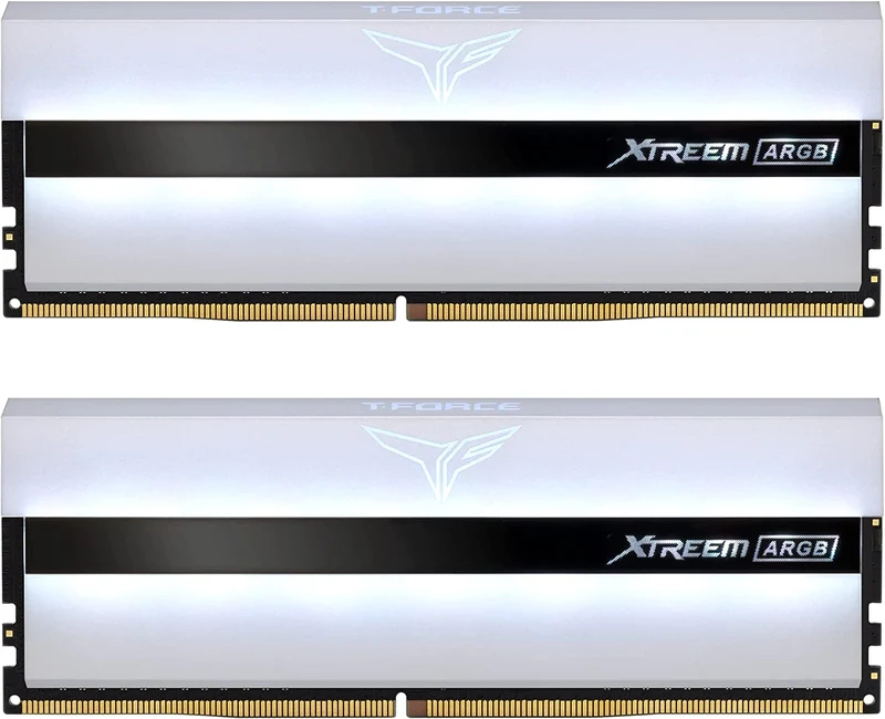 Teamgroup T-Force Xtreem ARGB 16GB (2X8GB) DDR4 3600Mhz CL18-22-22-42 1.35V Desktop Memory (White) (TF13D416G3600HC18JDC01)