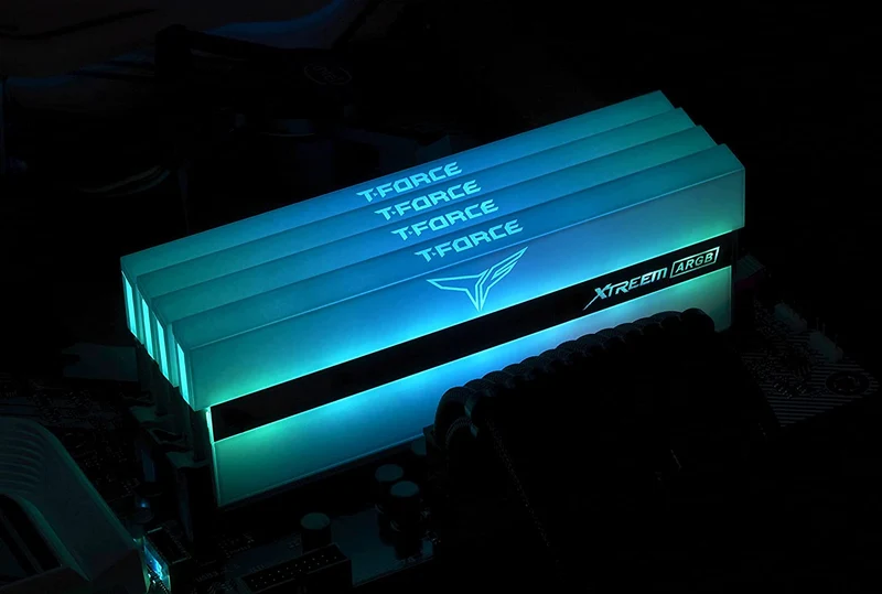 Teamgroup T-Force Xtreem ARGB 16GB (2X8GB) DDR4 3600Mhz CL18-22-22-42 1.35V Desktop Memory (White) (TF13D416G3600HC18JDC01)