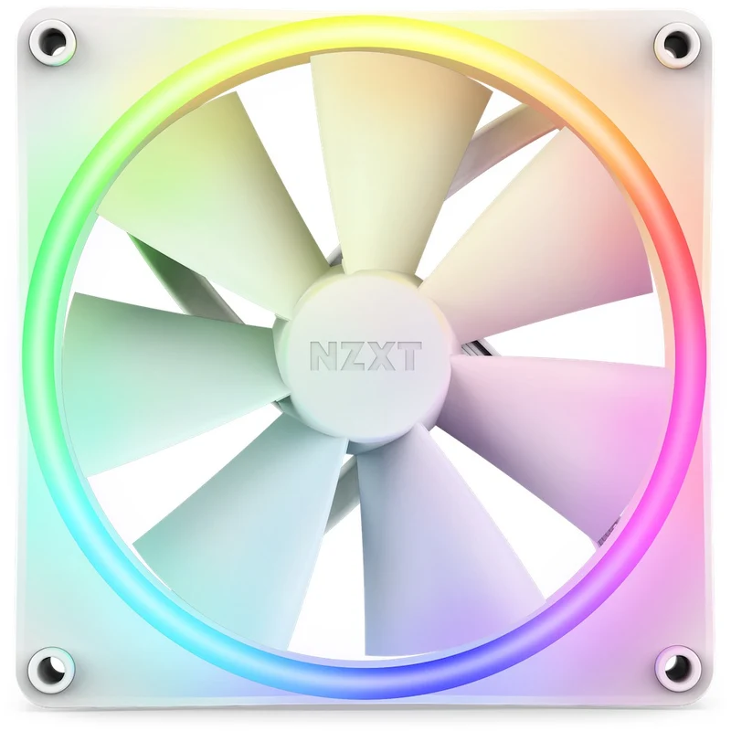 NZXT F140 RGB Duo 140MM Dual-Sided Fans (Matte White) (RF-D14SF-W1)
