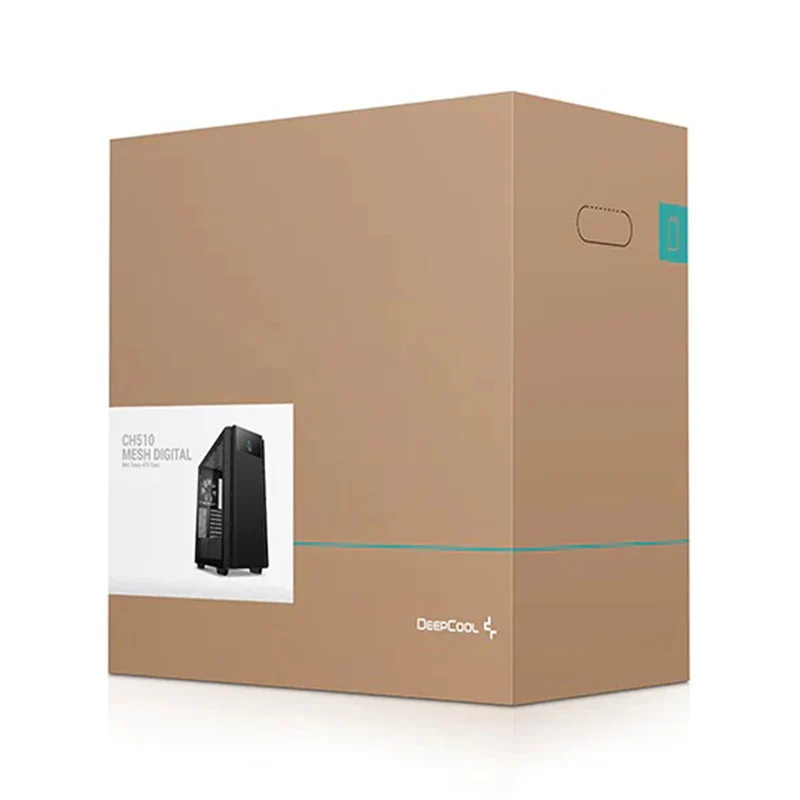 Deepcool CH510 Mesh Digital Mid-Tower ATX Case With Digital LCD Display And Magnetic Tempered Glass Window (R-CH510-BKNSE1-G-1)