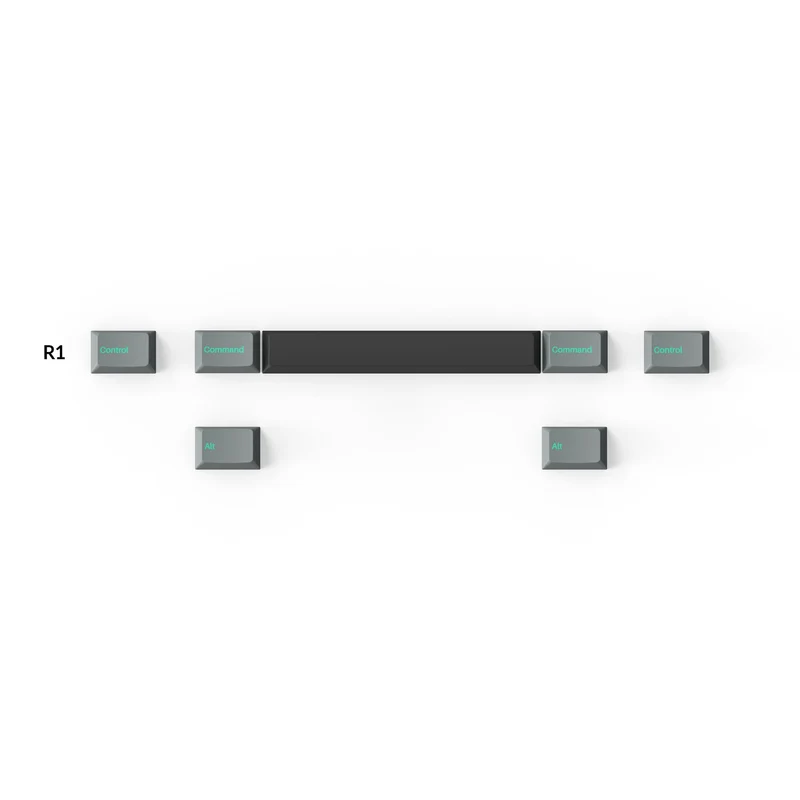 Keychron Cherry Profile Double Shot PBT Full Set Keycaps - Hacker Mint (PBT-16)