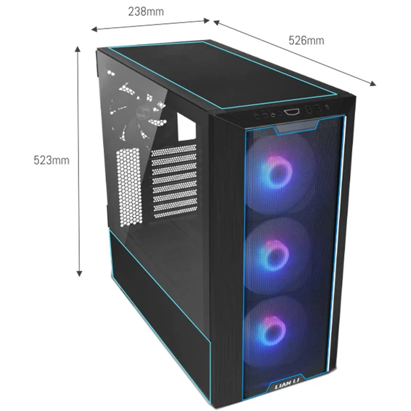 Lian Li Lancool 3R-X Mesh RGB E-ATX Mid-Tower Case (Black)