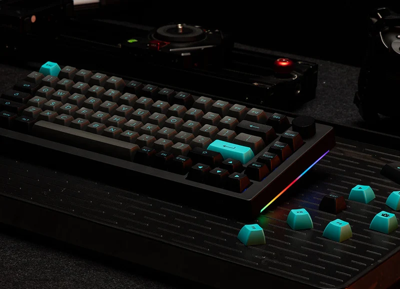 Akko Black & Cyan 5075B Plus Multi-Modes RGB Mechanical Keyboard (Akko CS Silver)