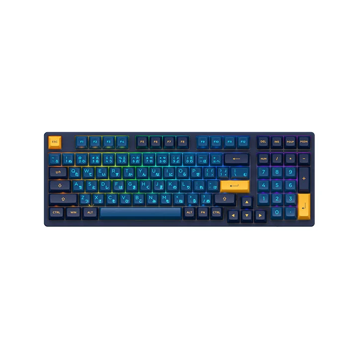 Akko 3098 Macaw Hiragana Version RGB Full Size Hot-Swappable Mechanical Keyboard (Akko CS Radiant Red)