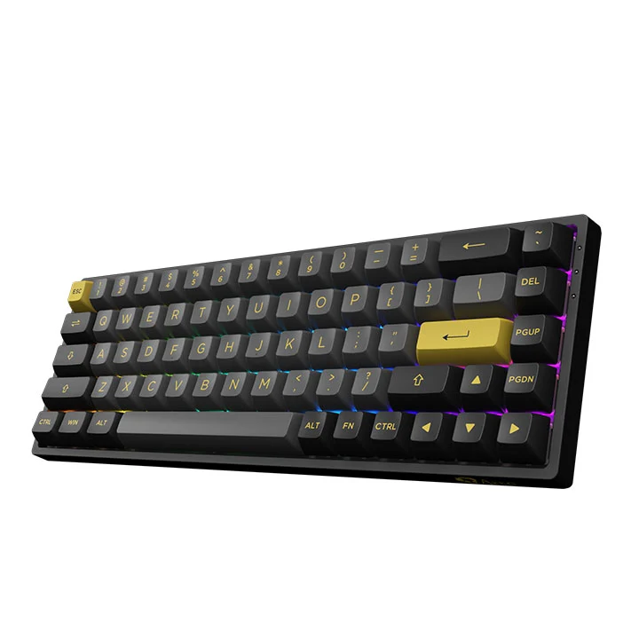 Akko Black & Gold 3068B Multi-Modes RGB Mechanical Keyboard (Akko X TTC Demon)