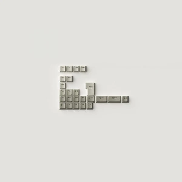 Akko Warm Gray Keycap Set PBT 132 Keys
