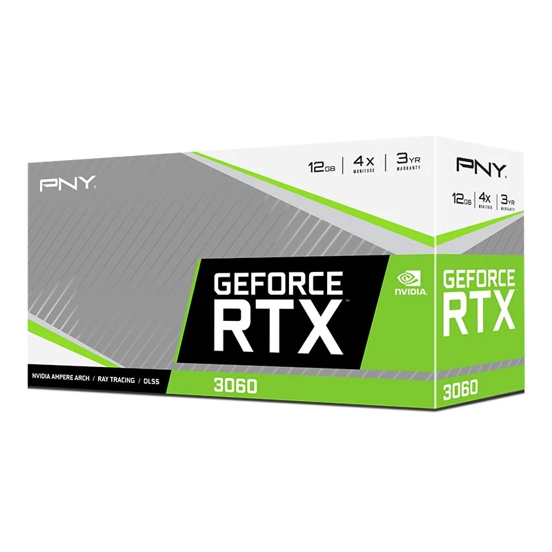 PNY GeForce RTX 3060 12GB Verto Dual Fan GDDR6 Graphics Card (VCG306012DFBPB1)