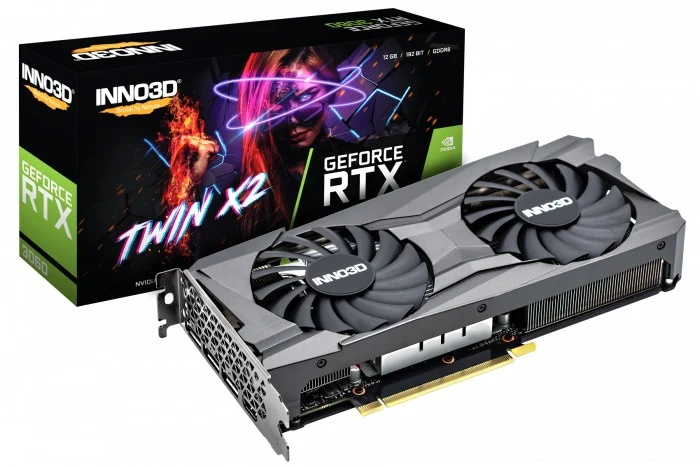 INNO3D GeForce RTX 3060 Twin X2 12GB GDDR6 Graphics Card (N30602-12D6-119032AH)