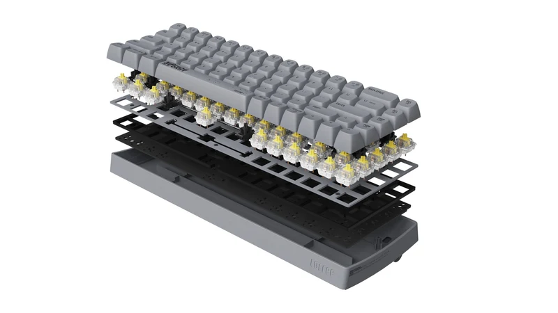 Lofree Touch 100 Keys Triple Mode Wireless Mechanical Keyboard (Grey)