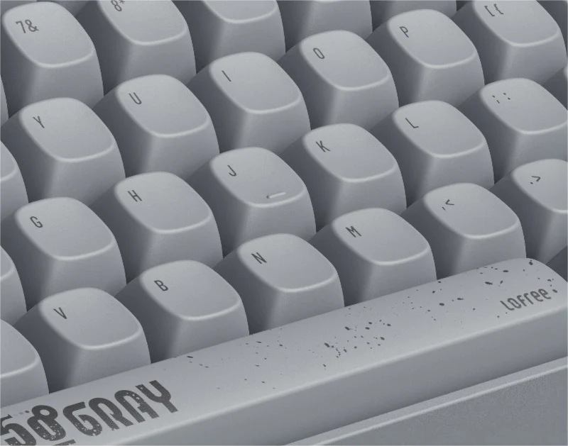 Lofree Touch 100 Keys Triple Mode Wireless Mechanical Keyboard (Grey)