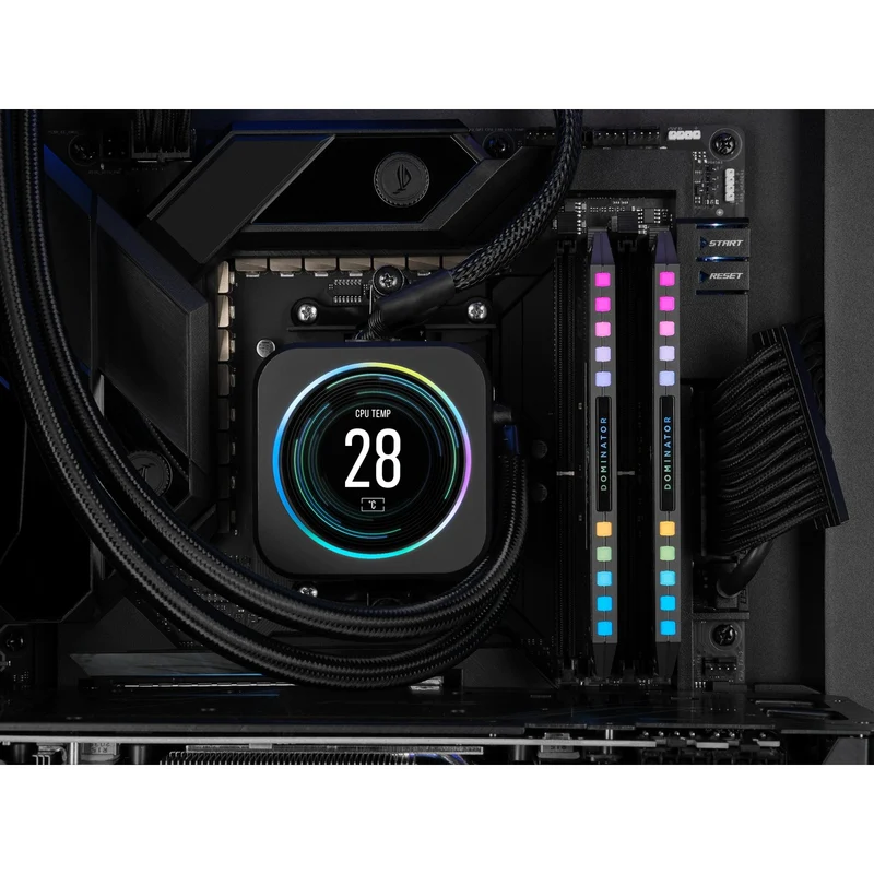 Corsair Dominator Platinum RGB 32GB (2X16GB) DDR5 DRAM 6000MHZ C36 AMD Expo Memory Kit (CMT32GX5M2D6000Z36)