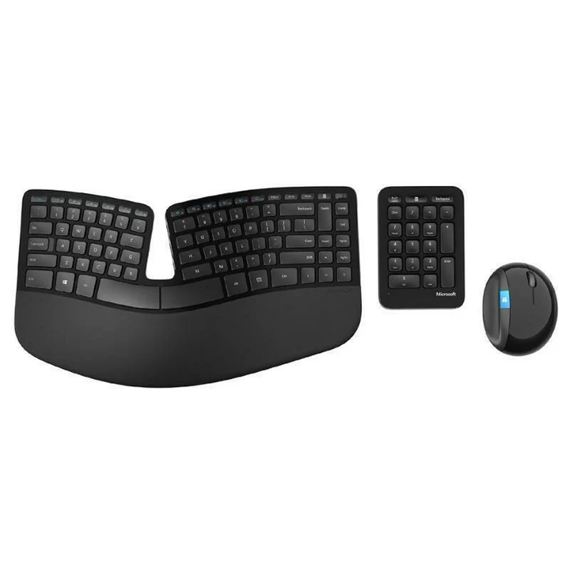 Microsoft Wireless Sculpt Ergonomic Desktop Keyboard Mouse Combo (L5V-00027)