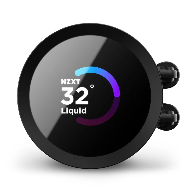NZXT Kraken 240 RGB 240MM AIO Liquid Cooler With LCD Display & RGB Fans (Matte Black) (RL-KR240-B1)