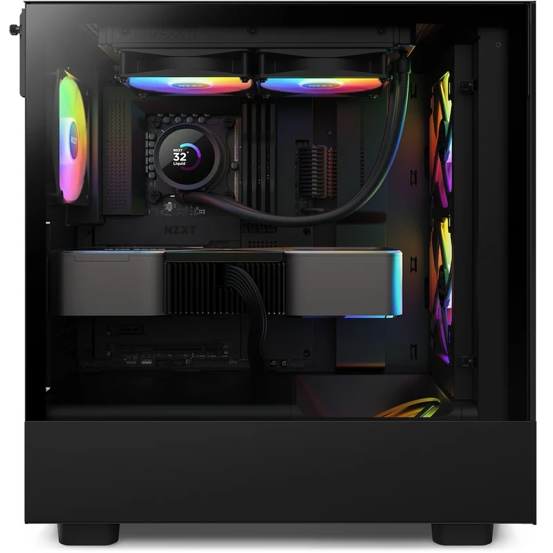 NZXT Kraken 240 RGB 240MM AIO Liquid Cooler With LCD Display & RGB Fans (Matte Black) (RL-KR240-B1)