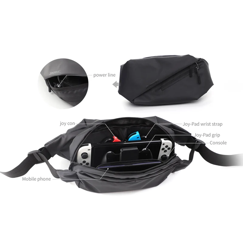 Dobe Multifunctional Pocket for Switch/ Switch OLED (Black) TY-2838