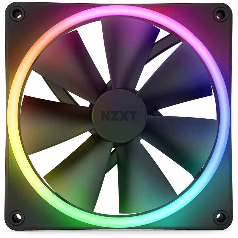 NZXT F140 RGB Duo 140MM Dual-Sided Fans (Matte Black) (RF-D14SF-B1)