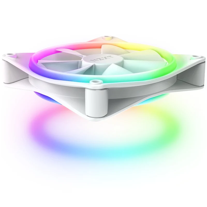 NZXT F120 RGB Duo Triple Pack Fans 1200MM With RGB Controller (Matte White) (RF-D12TF-W1)