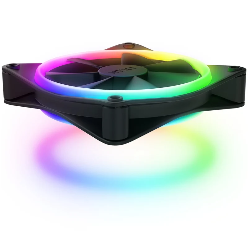 NZXT F120 RGB Duo Triple Pack Fans 1200MM With RGB Controller (Matte Black) (RF-D12TF-B1)