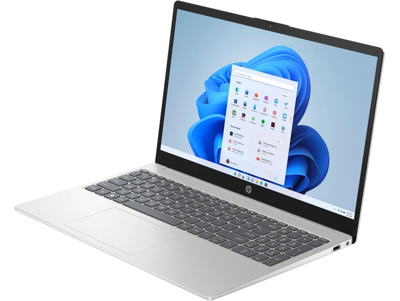 HP 15-FC0051AU 15.6" Laptop (Natural Silver) | FHD (1920x1080) | Ryzen 7 7730U | 8GB RAM | 512 GB SSD | AMD Radeon Graphics | MS Office Home & Student 2021 | HP Prelude 15.6" Topload Bag