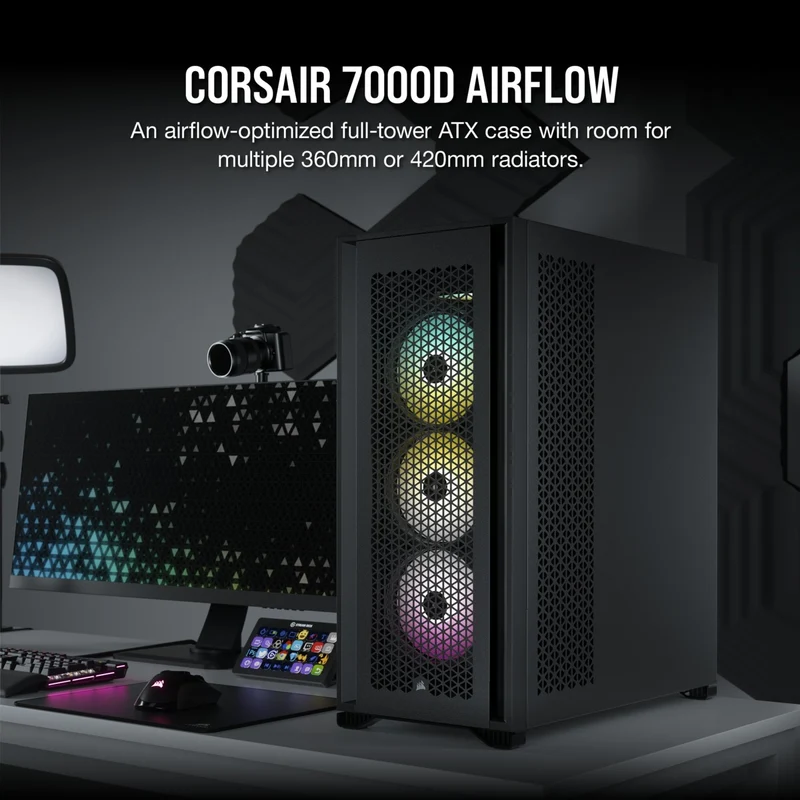 Corsair 7000D Airflow Full-Tower ATX PC Case (Black)