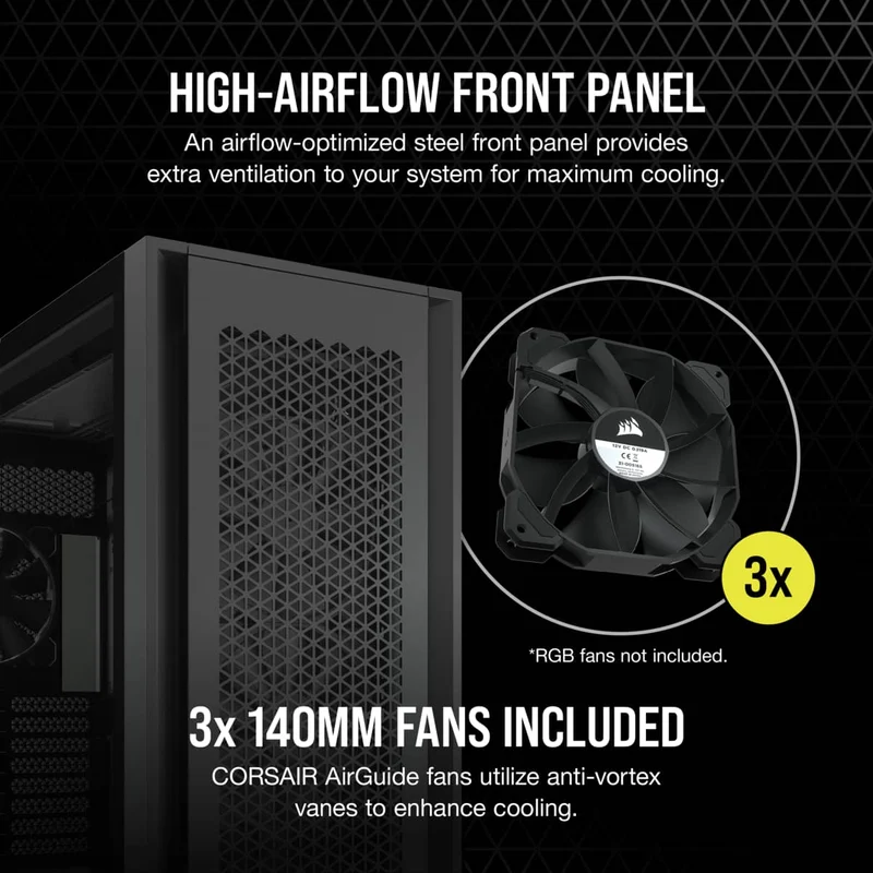 Corsair 7000D Airflow Full-Tower ATX PC Case (Black)