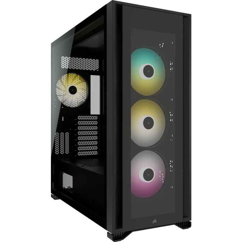 Corsair iCUE 7000X RGB Tempered Glass Full-Tower ATX PC Case (Black)
