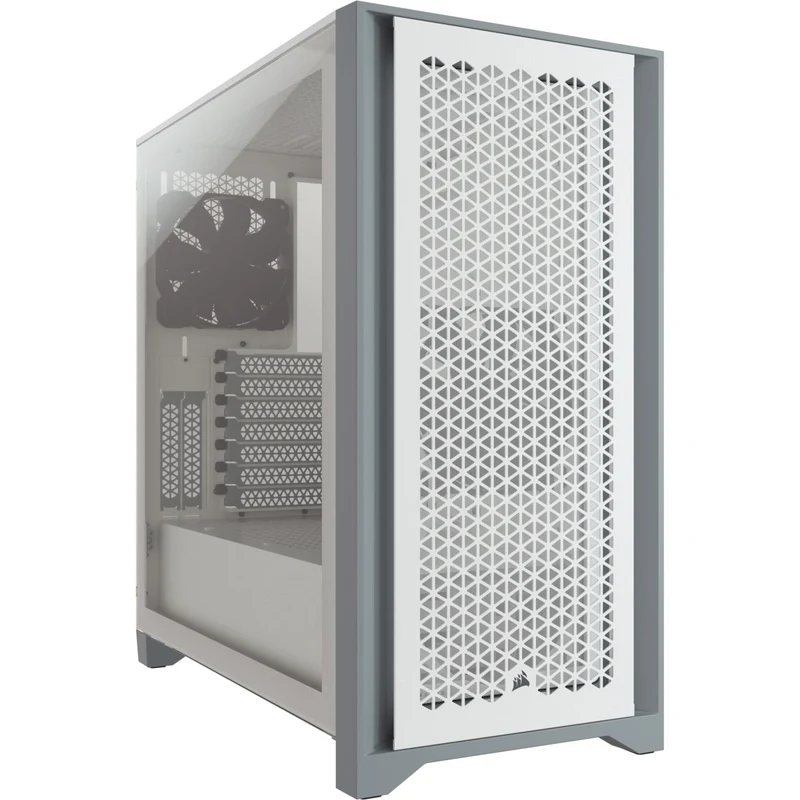 Corsair 4000D Airflow Tempered Glass Mid-Tower ATX Case (White)