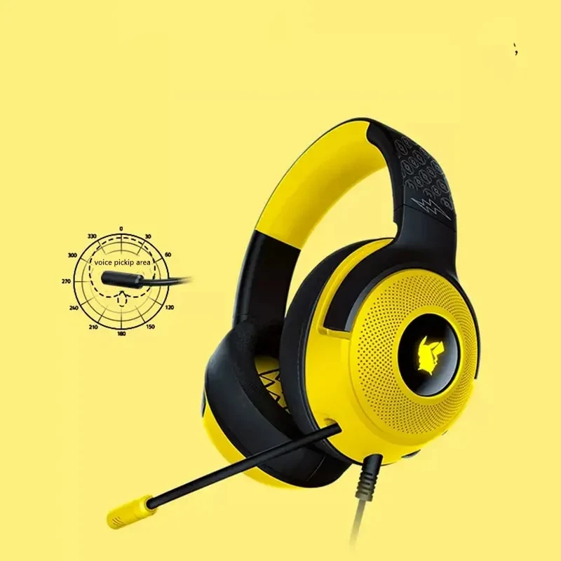 Razer X Pokemon Pikachu Limited Edition Kraken V3 X Wired Gaming Headset Chroma RGB Ultra-Light