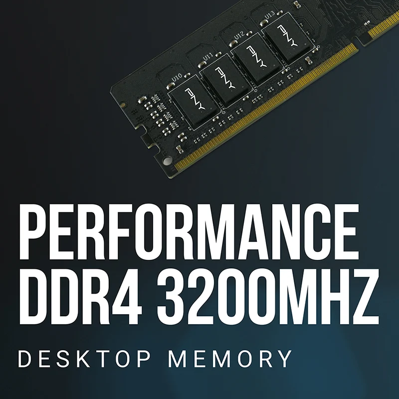 PNY 16GB 288-PIN DDR4 3200MHZ (PC4 25600) CL22 1.2V Desktop Memory (MD16GSD43200-TB)