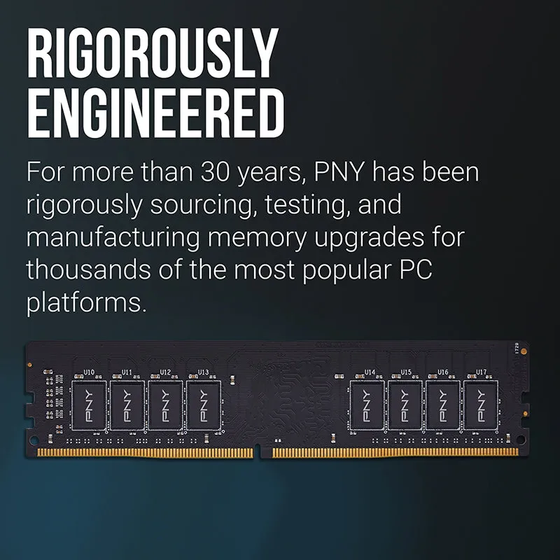 PNY 16GB 288-PIN DDR4 3200MHZ (PC4 25600) CL22 1.2V Desktop Memory (MD16GSD43200-TB)