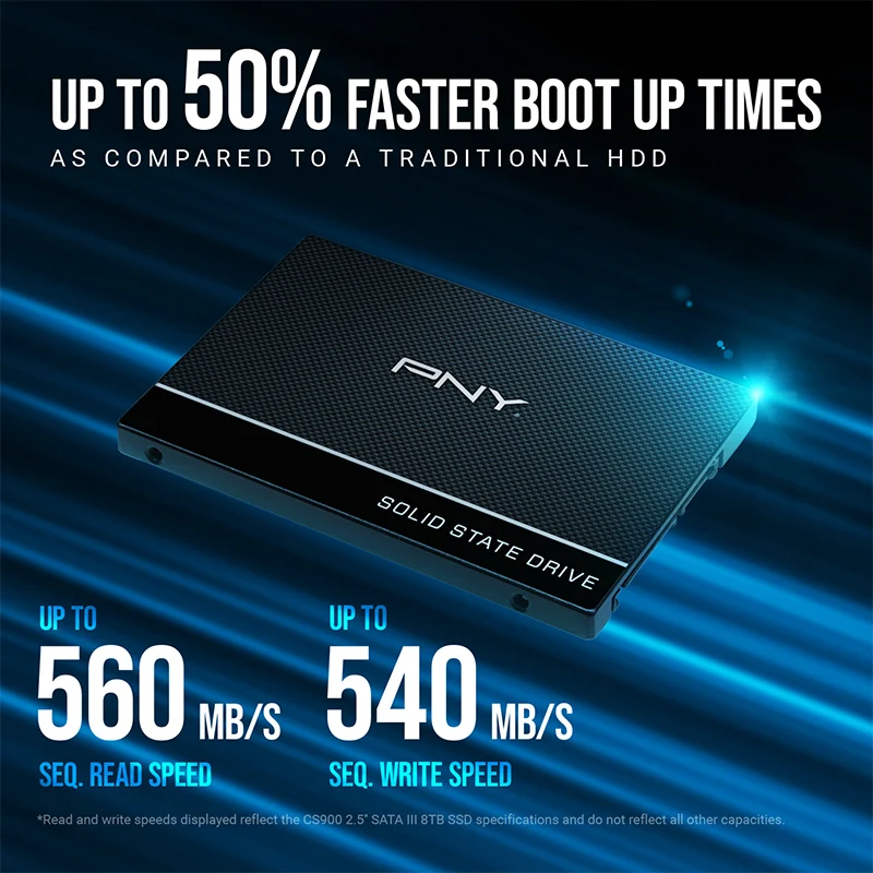 PNY CS900 1TB 2.5” SATA III 6GB/S SSD (SSD7CS900-1TB-RB)