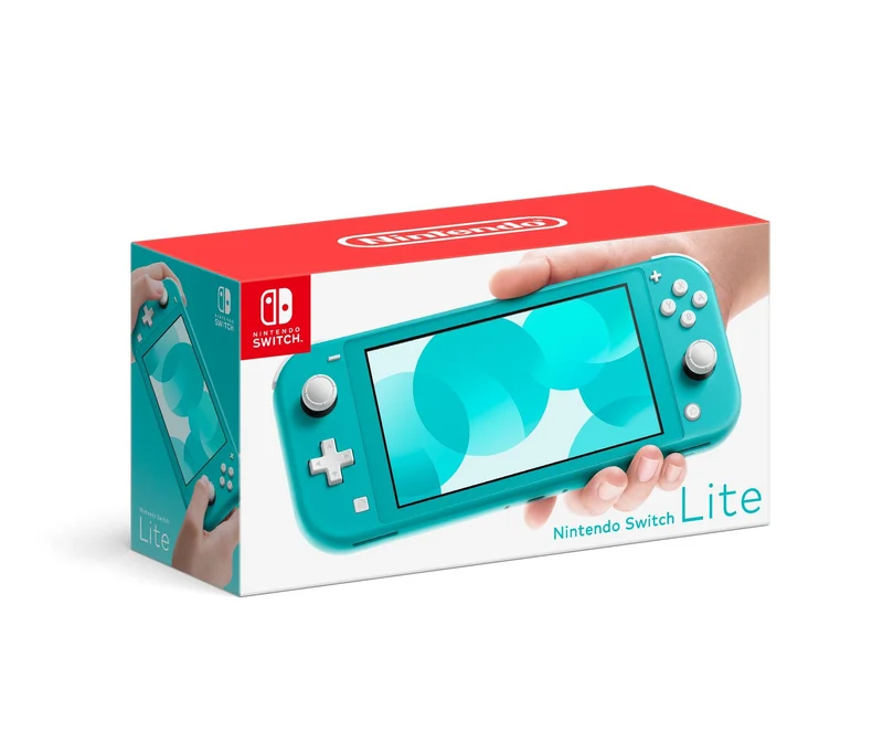 Nintendo Switch Lite Console Turquoise + Dobe NSW Glass Film (TNS-19118A) Bundle