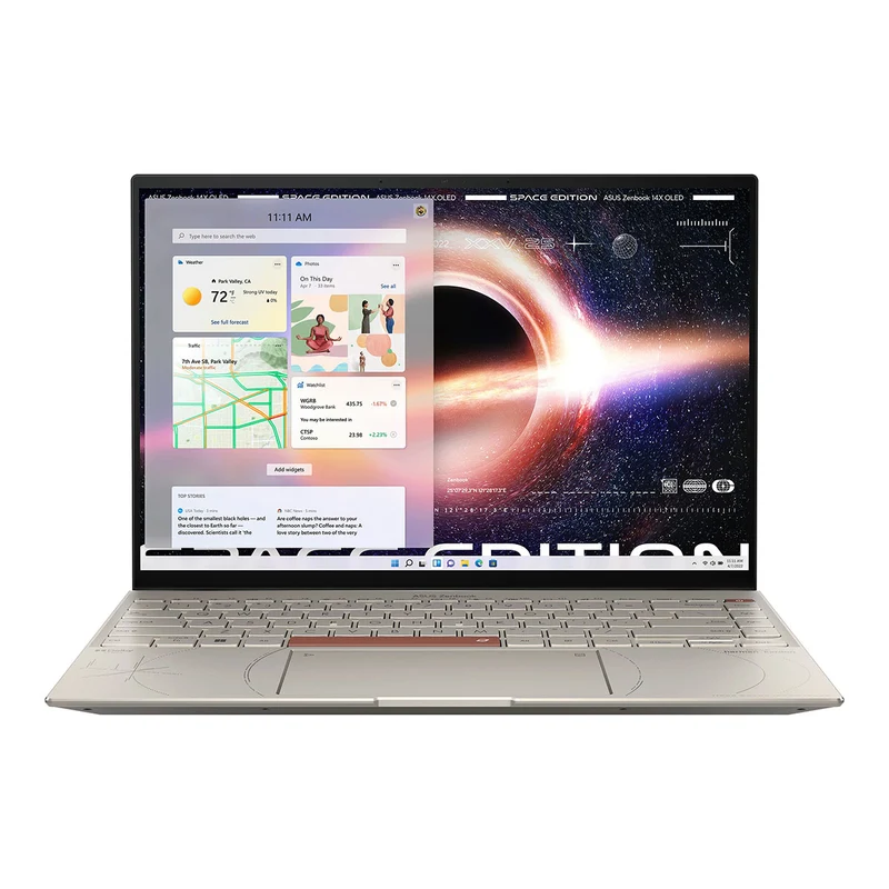 Asus Zenbook 14X OLED Space Edition UX5401ZAS-KN016WS Laptop (Zero-G Titanium) | 14", 2.8K (2880 x 1800) OLED | i7-12700H | 16GB RAM | Intel Iris Xᵉ Graphics | 1TB SSD | Windows 11 Home | MS Office H&S 2021 | Sleeve | Asus BP1504 Casual Backpack