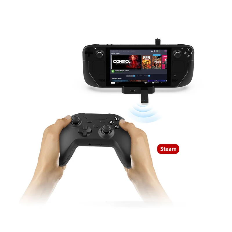 Dobe Wireless Controller for Steam Deck/ Switch/ PC (Black) TYX-1618A