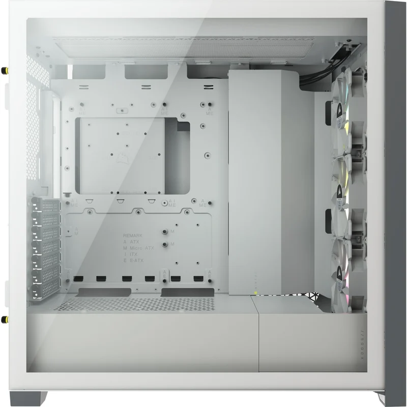 Corsair iCUE 5000X RGB Tempered Glass Mid-Tower ATX PC Smart Case (White)