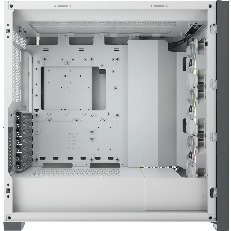 Corsair iCUE 5000X RGB Tempered Glass Mid-Tower ATX PC Smart Case (White)