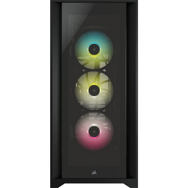 Corsair iCUE 5000X RGB Tempered Glass Mid-Tower ATX PC Smart Case (Black)