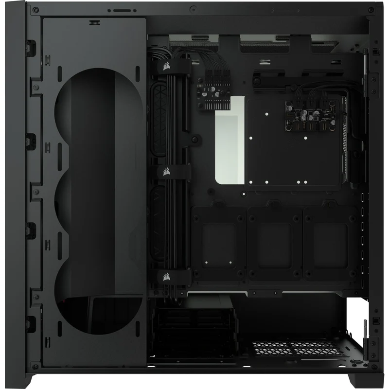 Corsair iCUE 5000X RGB Tempered Glass Mid-Tower ATX PC Smart Case (Black)