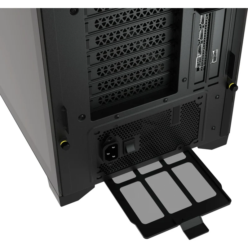 Corsair iCUE 5000X RGB Tempered Glass Mid-Tower ATX PC Smart Case (Black)