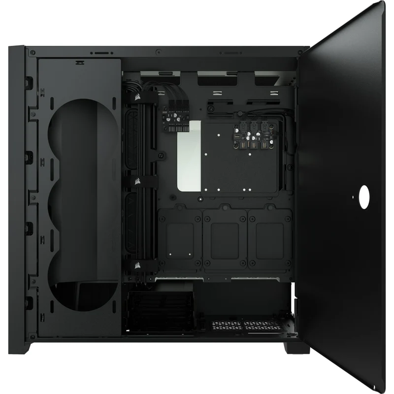 Corsair iCUE 5000X RGB Tempered Glass Mid-Tower ATX PC Smart Case (Black)