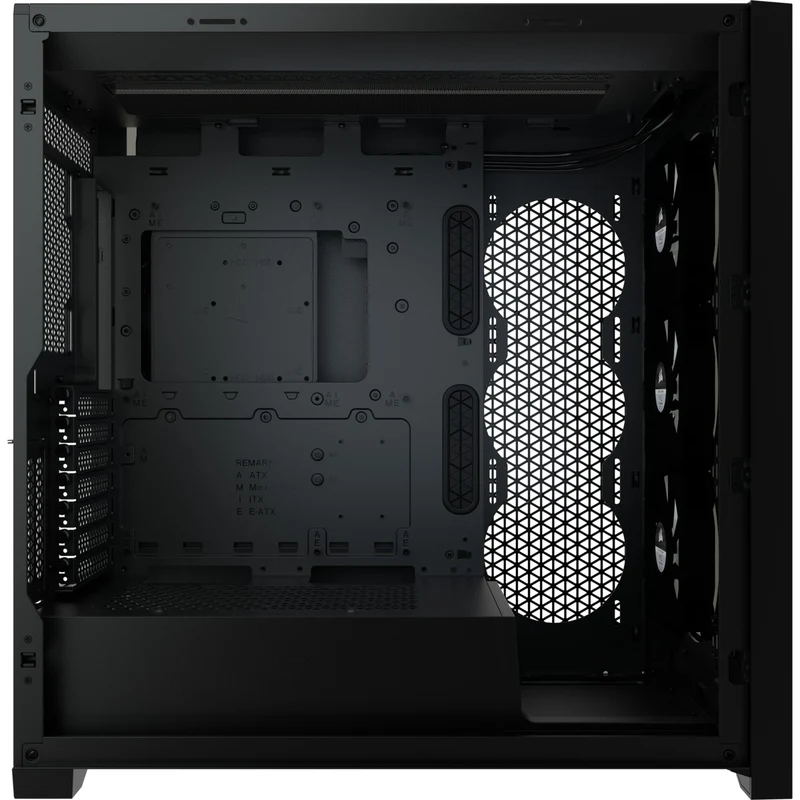 Corsair iCUE 5000X RGB Tempered Glass Mid-Tower ATX PC Smart Case (Black)